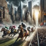 Horse racing on the streets of New York