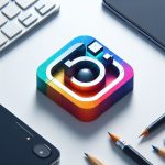 modern 3D instagram logo with a sleek design