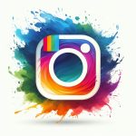 Instagram Logo with Watercolor
