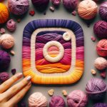 Instagram Logo with Yarn