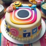instagram Logo made with cake