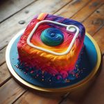 instagram Logo made with cake